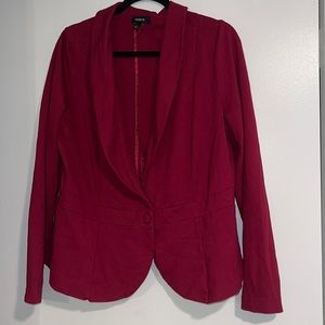 Torrid Size 1 red wine blazer